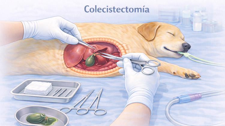 Cirugía Colecistectomia Vesicula Biliar Perro