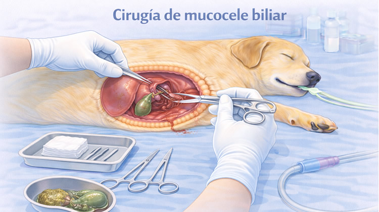 Cirugía Mucocele Biliar perros