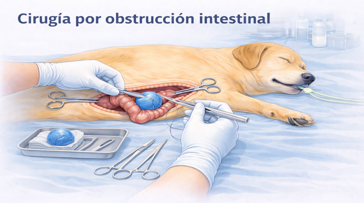 Cirugía Osbstruccion Intestinal perros