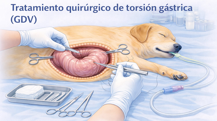 Cirugia Torsion Gastrica Gdv perros