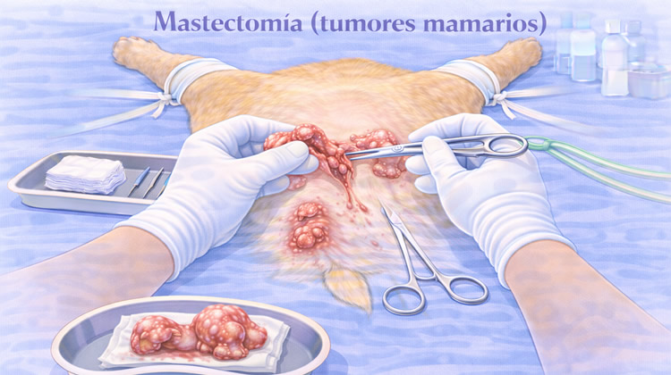 Cirugía Mastectomia Tumores Mamarios perro hembra