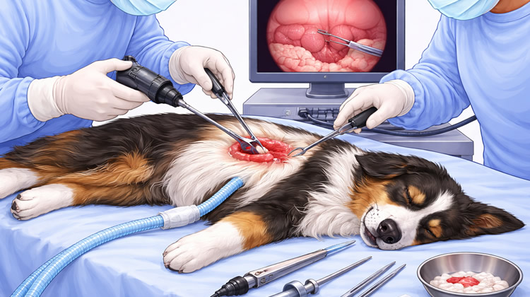 Cirugía diagnostica en perros