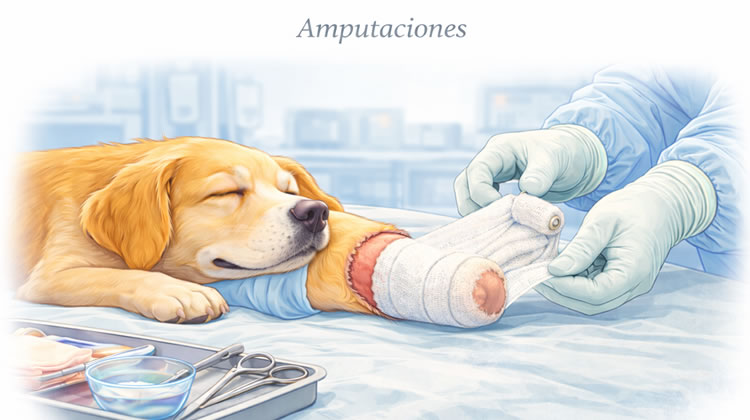 Cirugía amputacion perro