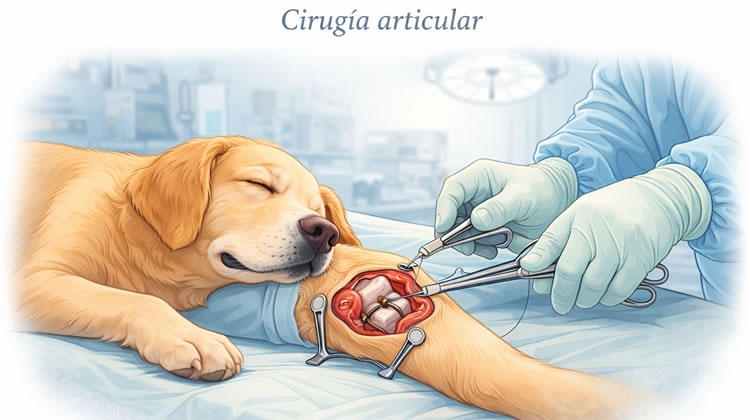 Cirugía articulaciones perro